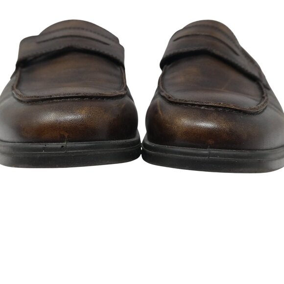 Ecco Melbourne Brown Leather Penny Loafers Mens10 main image 4